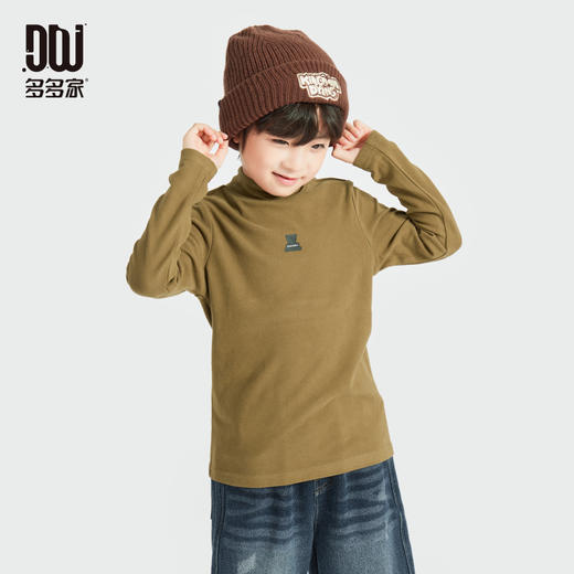 【团购价29.9-39.9】多多家男童打底衫2024新款秋冬款儿童中大童冬装内搭印花长袖T恤10042 商品图2