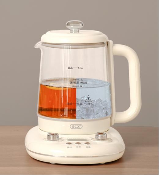 多功能实用养生壶  | 煮茶泡茶烧水家用炖煮  一台养生壶=电热水壶+煮茶壶+保温壶+汤锅 一壶多用，让养生变得更简单~可预约自动保温！使用超便捷~ 商品图5