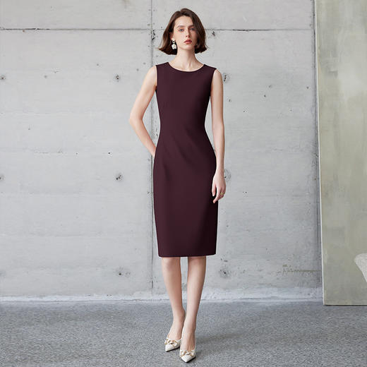 IWY/酒红色西服外套女新款职业西装套装女正装高级感美容仪工作服C2120-R+Q1226 商品图3