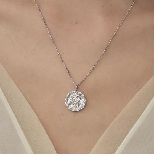 ARSIS银饰｜印记系列 星座浮雕银币项链 商品图5