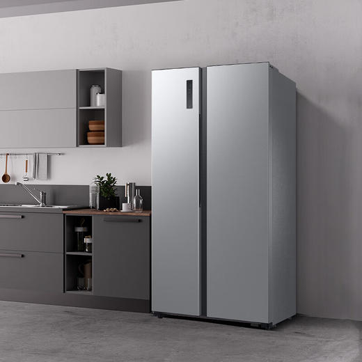 【年终燃购】三星（SAMSUNG）516L对开双门超薄冰箱全环绕循环家用制冰风冷无霜净味除菌月光银RS52B3000M9/SC 赠送天禧保温壶 商品图1