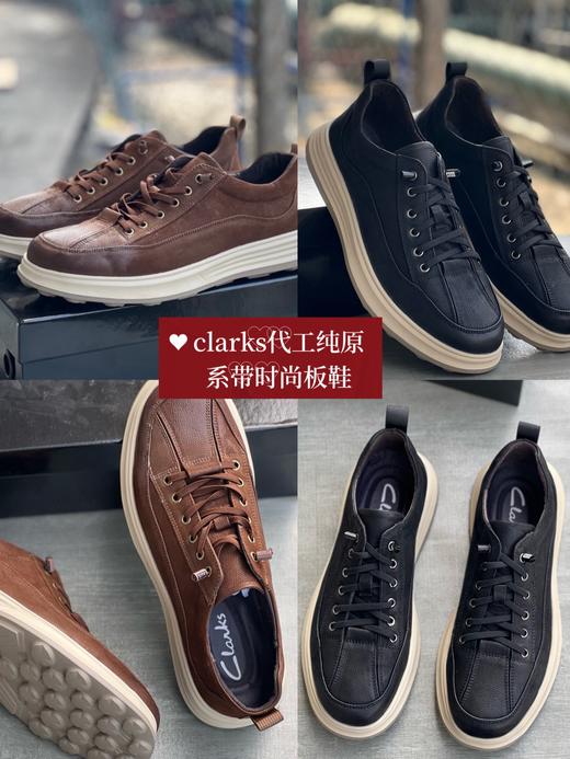 clarks 新款 系带时尚板鞋 商品图0