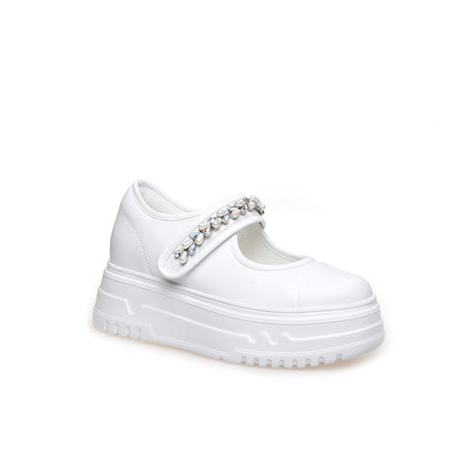 豪麟名鞋奥莱迪嘉女鞋玛丽珍鞋牛皮革DJJGA42WX016白色  原价1960元 商品图0