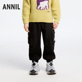 男童复合绒软壳裤冬季新款安奈儿童装实体店同款XB446837