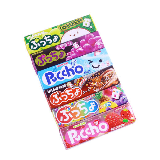 【日本进口，悠哈普超果汁软糖】日本UHA味觉糖悠哈夹心水果味，口感丰富酸酸甜甜，Q软糖零食50g条装汽水珍珠奶茶糖果QQ 商品图1