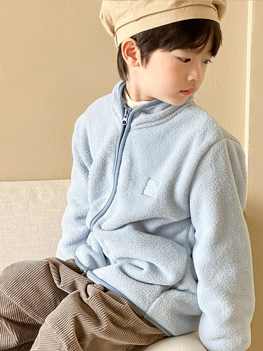【YW】无忧购儿童韩系小清新多色摇粒绒小立领保暖外套（截单后7天发货)25年清仓捡漏 商品图7