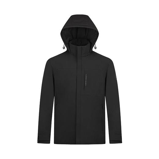 【白鸭绒】柒牌可拆卸帽羽绒服冬季2024新品暗纹提花男士保暖外套	127E70600 商品图4