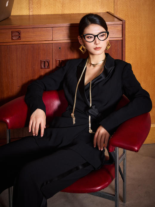 4583 主持人同款“大女人”套裤 权威 气场 高知 优雅颈袖添香 商品图10