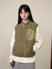 Mood Like Me/MWT2408/摇粒绒拼接格子立领保暖马甲 商品缩略图1