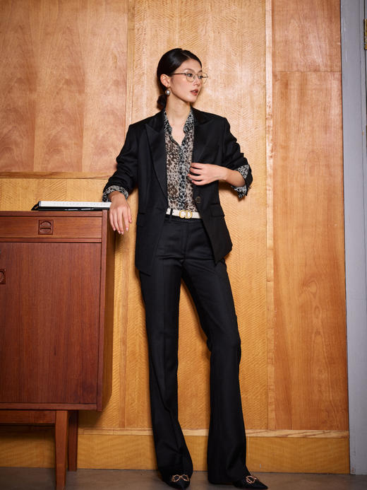 J204A4661A 颈袖添香高端品牌秋冬季新款OL气质职业装时尚正装小西装裤套装女 商品图2