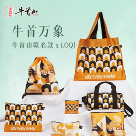 牛首山文创LOQI联名牛首万象系列通勤百搭多功能单肩包男女同款