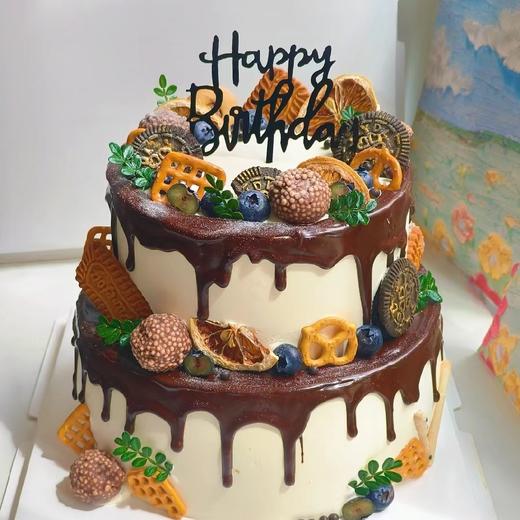 【浓情蜜意】双层巧克力蛋糕 商品图0