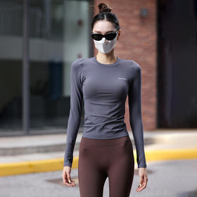 【秋冬爆款百搭长T】瑜伽服女秋冬款长袖速干跑步训练紧身显瘦专业运动上衣健身服