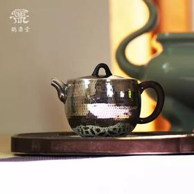 鹤鼎堂银壶于野系列溱洧錾刻云纹急须（银色）（缺货）