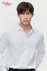 赤兔嗨购长袖衬衫男24年秋季新款3D裁剪纯色百搭修身上衣商务免烫衬衣通勤风 商品缩略图2