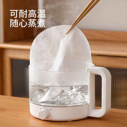 FaSoLa家用蒸笼纸不粘圆形包子馒头纸垫一次性蒸锅油纸垫蒸笼布 商品图3