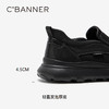 千百度男鞋时尚休闲鞋春季百搭厚底增高男士一脚蹬休闲皮鞋A24485716 商品缩略图4