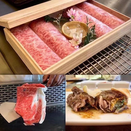 黑毛和牛卷——木质礼盒装，寿喜烧火锅标配 商品图6