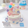 兔宝宝粉紫色系星星城堡周岁蛋糕 商品缩略图0