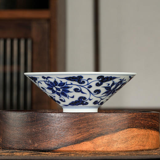 溪兰仰元-杯里有钱纹斗笠杯 商品图1