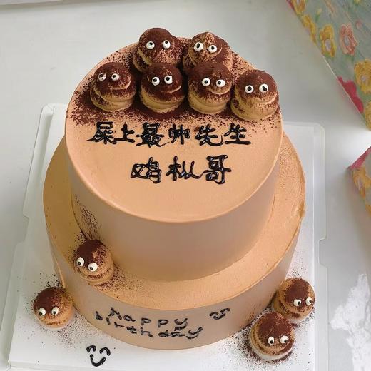 【屎💩上最帅】创意双层蛋糕 商品图0