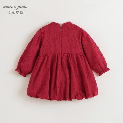 【新中式】马克珍妮女童花苞连衣裙儿童裙子宝宝秋冬新年款240980 商品图2
