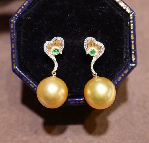 10-11mm金珠耳钉 商品图1