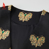 SAINTJOY/上久楷 女式宋锦外套 中式上衣 中国风 复古 黑金蝴蝶绿宝石款 CY1024207017 商品缩略图7