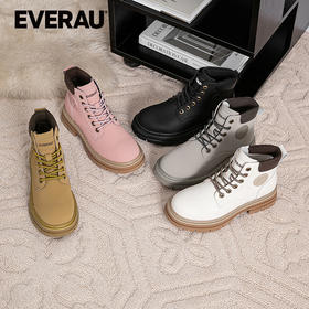 EVERAU人脚一双的升级5色版大黄靴YYDS户外工装风男女同款雪地靴EA4037