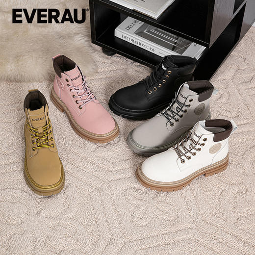 EVERAU人脚一双的升级5色版大黄靴YYDS户外工装风男女同款雪地靴EA4037 商品图0