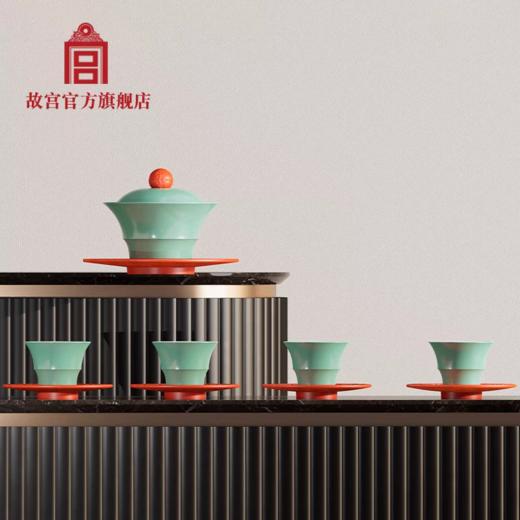 和美菱花竹节盖碗套组 商品图0