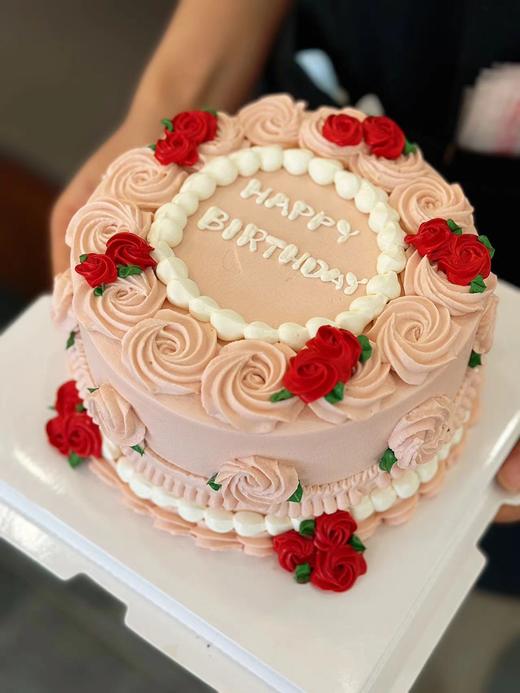 蛋糕定制—手绘玫瑰 商品图0