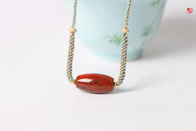 【洛晴】战国红桶珠项链