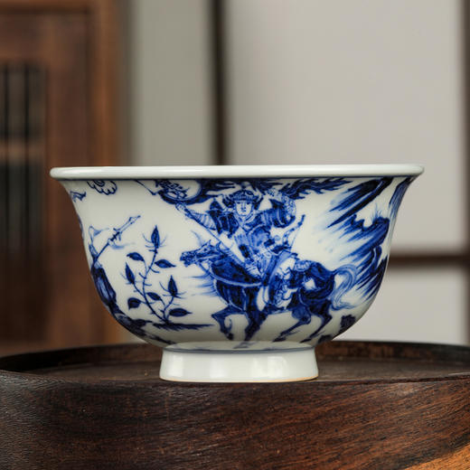 溪兰仰元-周棋稳内人物压手杯 商品图0