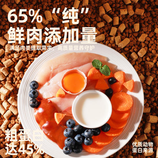 纽粹臣猫粮\狗粮 鸡肉蓝莓配方烘焙主食级冻干双拼粮1kg 商品图2