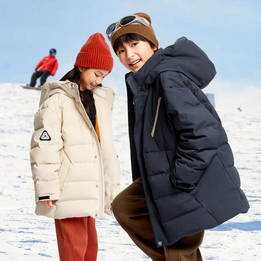 【御寒-5~5℃】男童中长款羽绒服外套冬季新款安奈儿童装EB445611 商品图2