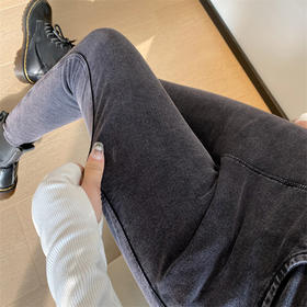【清仓特价】骆柒柒绒绒小黑裤 加绒加厚保暖不惧寒冷 柔软高弹力 百搭显瘦
