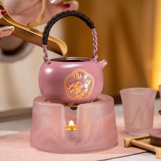 朱炳仁丨梅烦恼/放青松 铜壶 茶礼套装 230ml 预售中，预计付款7天发货 商品图5