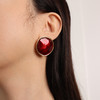【辛芷蕾&吴昕&刘孜同款】Art Nouveau新艺术时期 | 红色波纹耳环 商品缩略图4