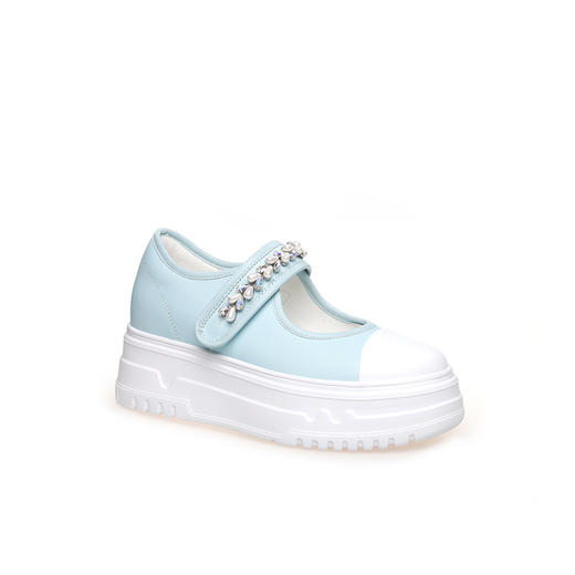 豪麟名鞋奥莱迪嘉女鞋玛丽珍鞋牛皮革DJJGA42WX016蓝色  原价1960元 商品图0