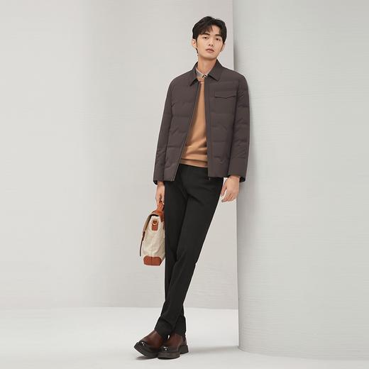 【鹅绒】柒牌男装翻领尼克服秋冬新品可拆卸内胆男士商务休闲外套	127J70190 商品图3