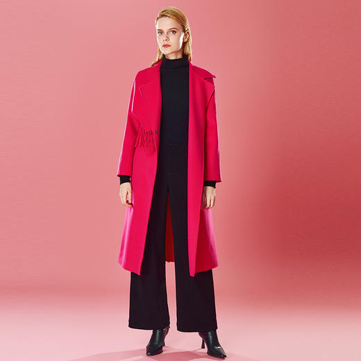 EITIE爱特爱冬季新款柔软保暖直筒显瘦毛呢大衣8014715 商品图1