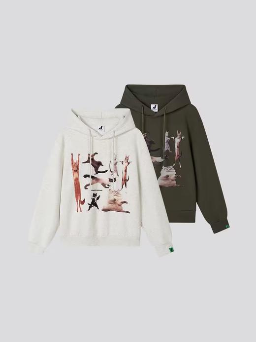 Mood Like Me/MWY2415/跳舞猫创意数码直喷连帽卫衣 商品图4