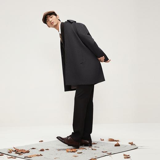 【含羊毛】柒牌男士毛呢大衣秋冬新品可拆羽绒内胆中长款休闲外套	127D70160 商品图3