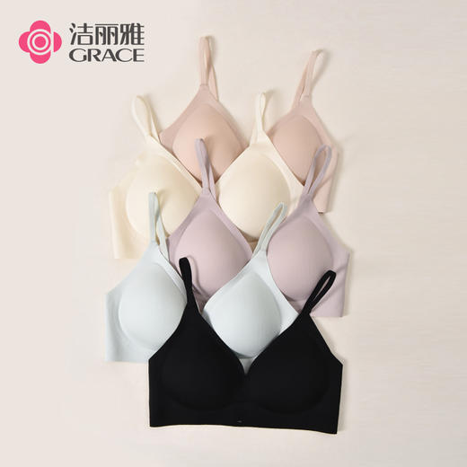 洁丽雅内衣女聚拢上托调整型无钢圈胸罩收副乳性感美背文胸罩 商品图1