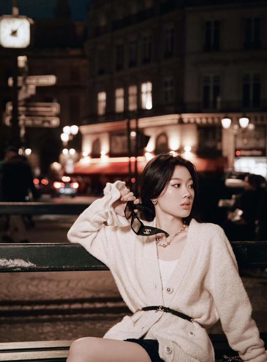 香奈儿24B早秋*绝美系列黑花边白c珍珠颈链项链（XTY） 商品图2