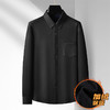 【特大码】【加绒】【新款DM】大依优型大码加绒高弹长袖衬衫男宽松加肥加大码男士休闲商务衬衣上衣胖子 商品缩略图1