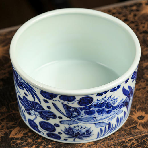 溪兰仰元-鱼藻纹直口水洗 商品图3