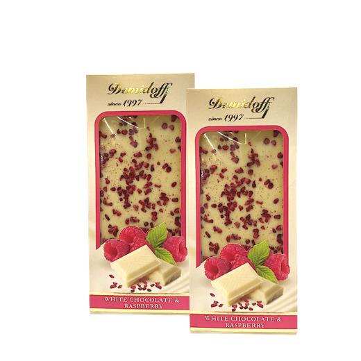 俄罗斯莎科拉德牌树莓干/樱桃干白牛奶巧克力-80g 商品图0