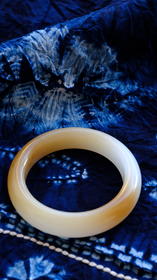 甜光·和田糖玉手镯【嘉石515】